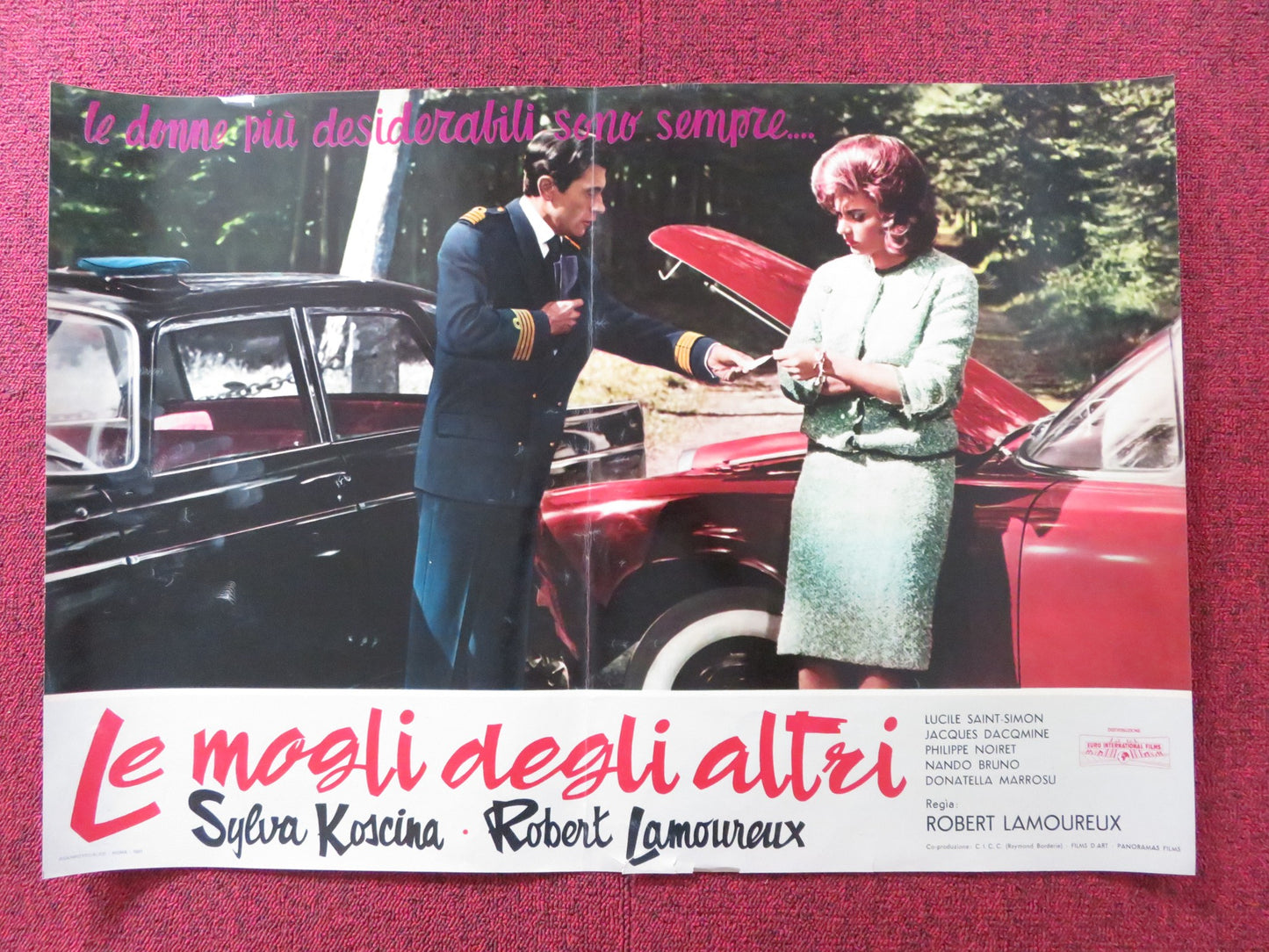 RAVISHING - B ITALIAN FOTOBUSTA POSTER ROBERT LAMOUREUX SYLVA KOSCINA 1960