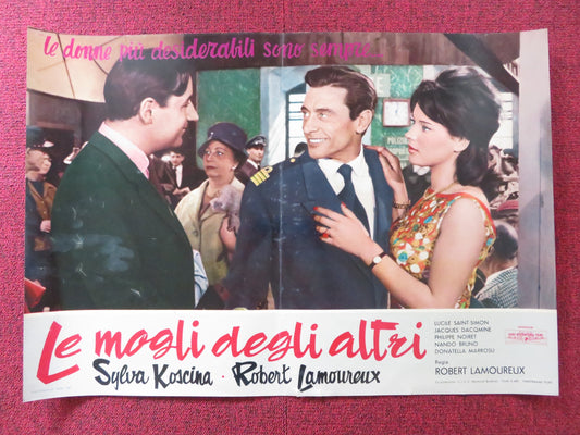 RAVISHING - C ITALIAN FOTOBUSTA POSTER ROBERT LAMOUREUX SYLVA KOSCINA 1960