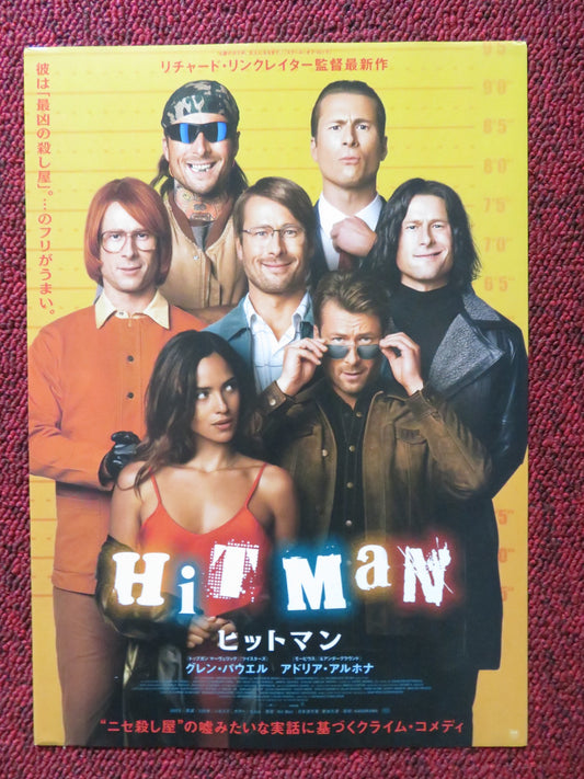 HIT MAN JAPANESE CHIRASHI (B5) POSTER GLEN POWELL ADRIA ARJONA 2023