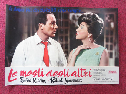 RAVISHING - D ITALIAN FOTOBUSTA POSTER ROBERT LAMOUREUX SYLVA KOSCINA 1960