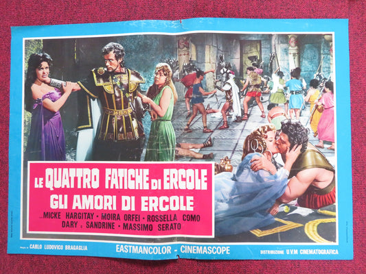 THE LOVES OF HERCULES - B ITALIAN FOTOBUSTA POSTER JAYNE MANSFIELD 1960