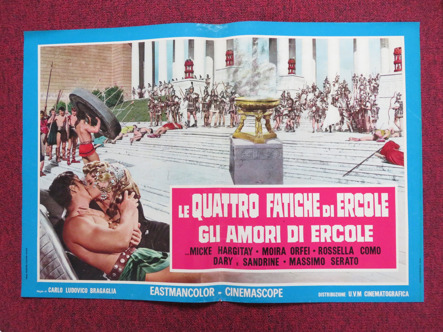 THE LOVES OF HERCULES - C ITALIAN FOTOBUSTA POSTER JAYNE MANSFIELD 1960