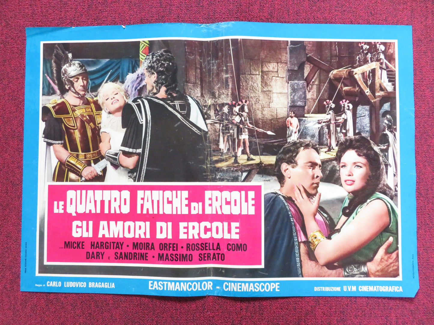 THE LOVES OF HERCULES - E ITALIAN FOTOBUSTA POSTER JAYNE MANSFIELD 1960