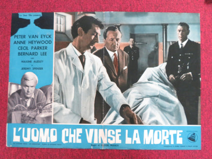 THE BRAIN - A ITALIAN FOTOBUSTA POSTER PETER VAN EYCK ANNE HEYWOOD 1962