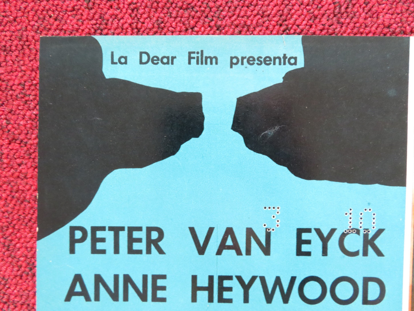 THE BRAIN - A ITALIAN FOTOBUSTA POSTER PETER VAN EYCK ANNE HEYWOOD 1962