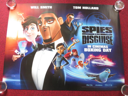 SPIES IN DISGUISE UK QUAD ROLLED POSTER WILL SMITH MARK RONSON 2019