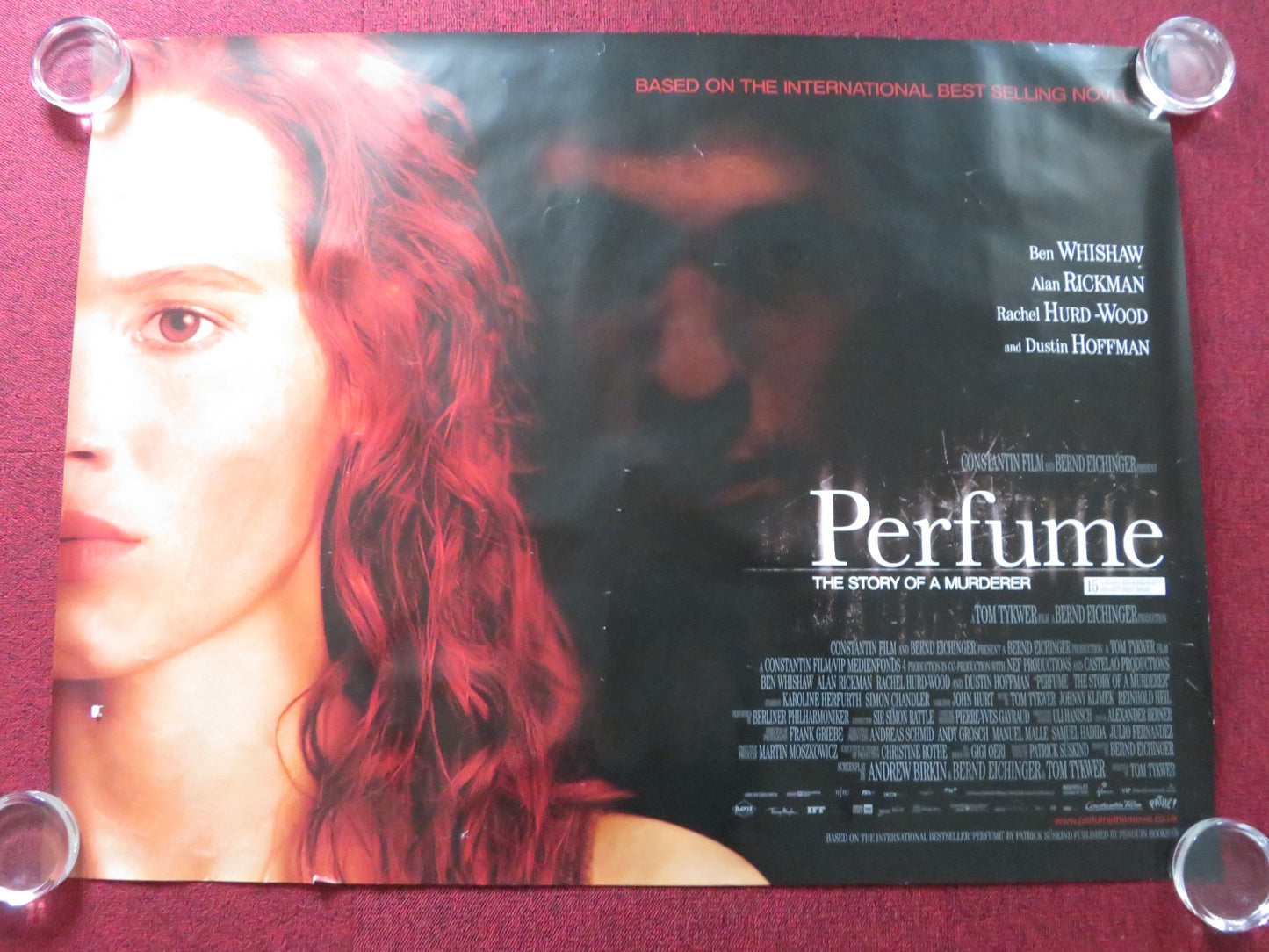 PERFUME: THE STORY OF A MURDERER UK QUAD ROLLED POSTER BEN WHISHAW RICKMAN 2006