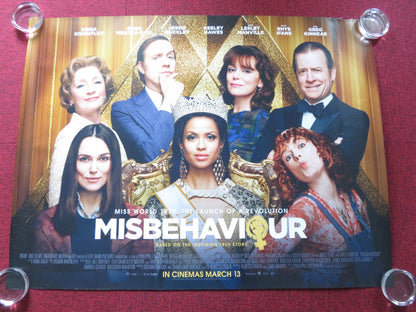 MISBEHAVIOUR UK QUAD ROLLED POSTER KEIRA KNIGHTLEY GREG KINNEAR 2020