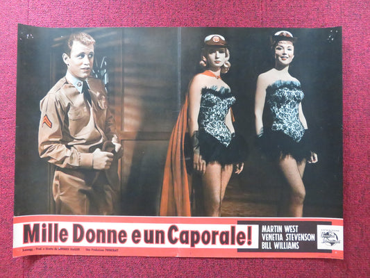 THE SERGEANT WAS A LADY - J ITALIAN FOTOBUSTA POSTER MARTIN WEST STEVENSON 1961