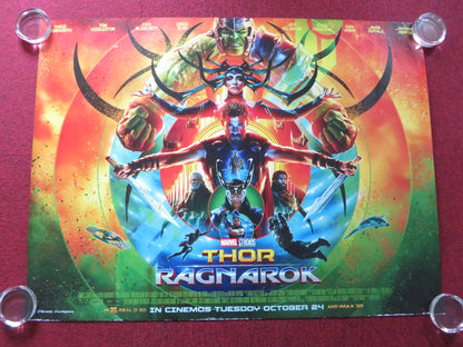 THOR: RAGNAROK UK QUAD ROLLED POSTER CHRIS HEMSWORTH TOM HIDDLESTON 2017