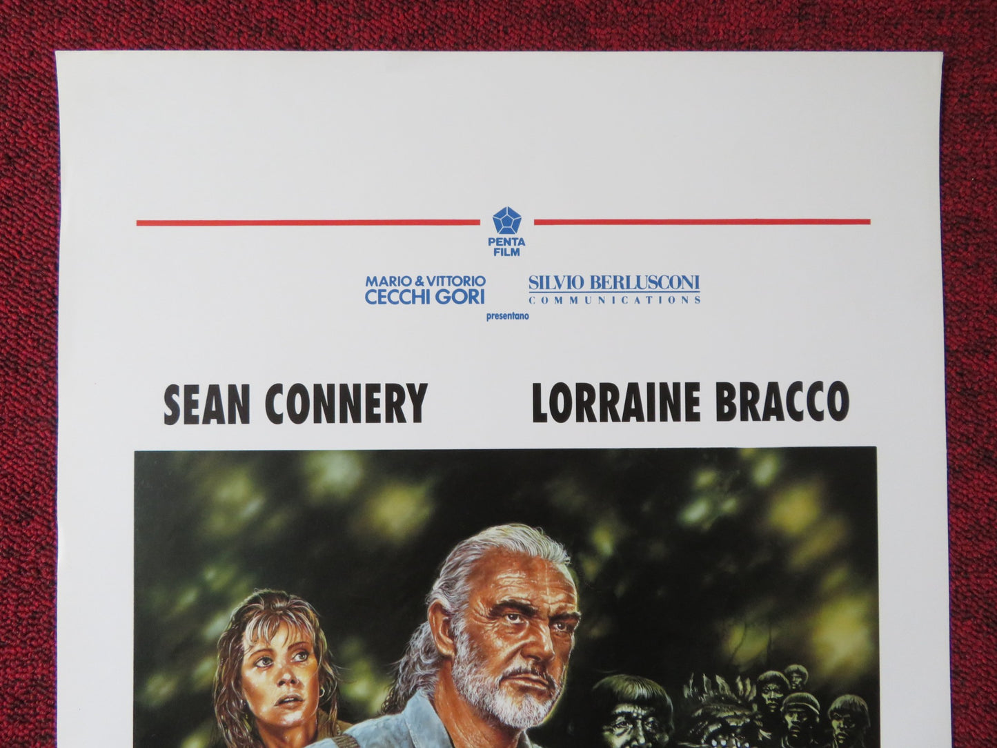 MEDICINE MAN ITALIAN LOCANDINA POSTER SEAN CONNERY LORRAINE BRACCO 1992