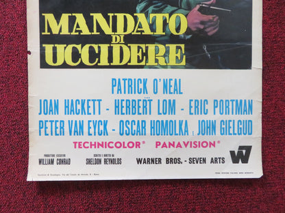 ASSIGNMENT TO KILL ITALIAN LOCANDINA POSTER PATRICK O'NEAL JOAN HACKETT 1968