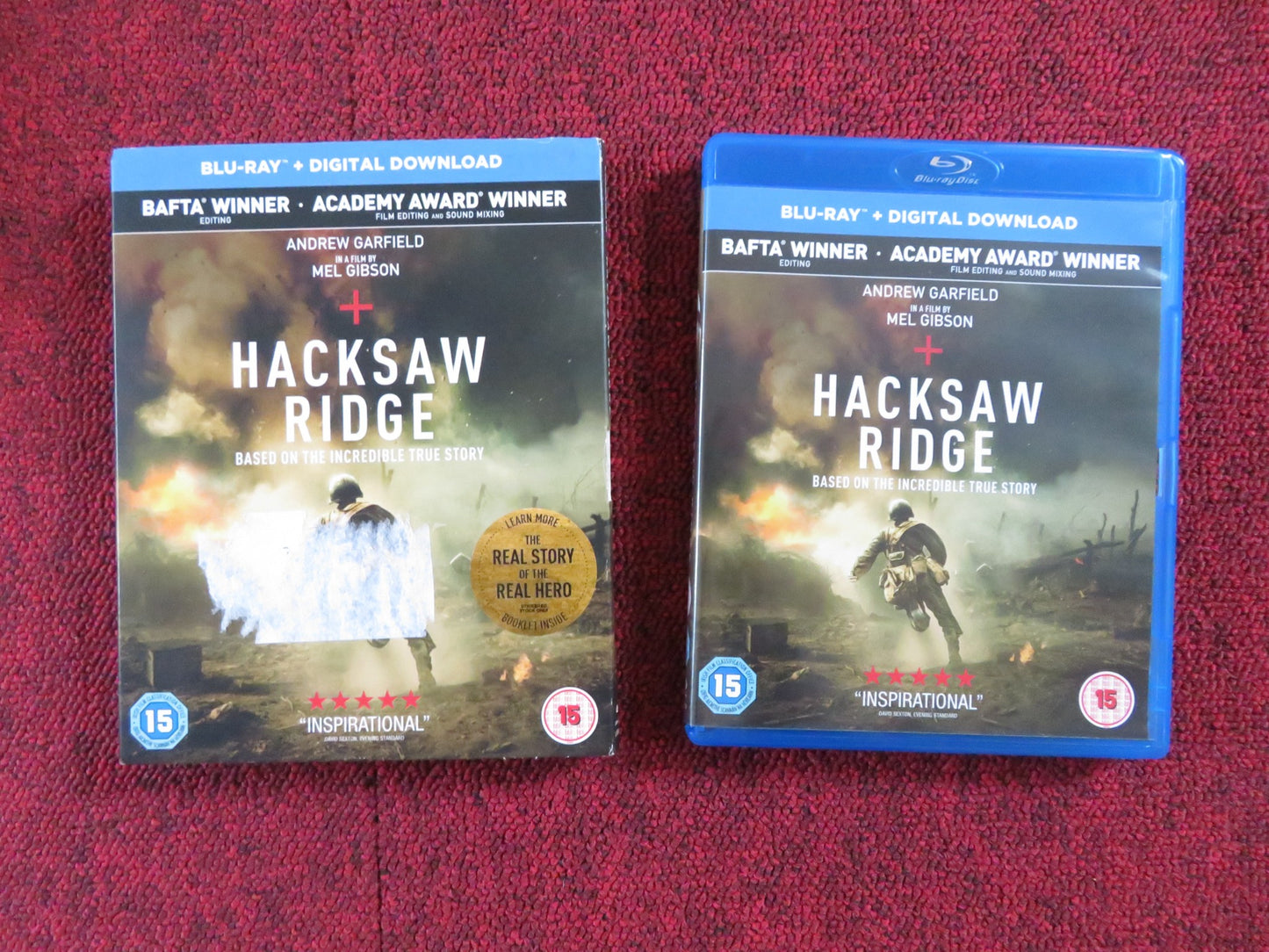 HACKSAW RIDGE (BLU-RAY) ANDREW GARFIELD RICHAR PYROS 2016 REGION B