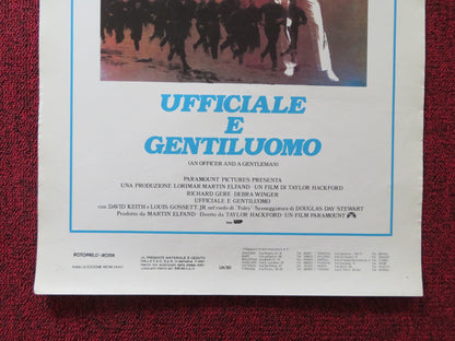 AN OFFICER AND A GENTLEMAN ITALIAN LOCANDINA POSTER RICHARD GERE D. WINGER 1983