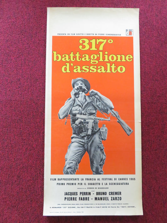 THE 317TH PLATOON ITALIAN LOCANDINA POSTER JACQUES PERRIN BRUNO CREMER 1965