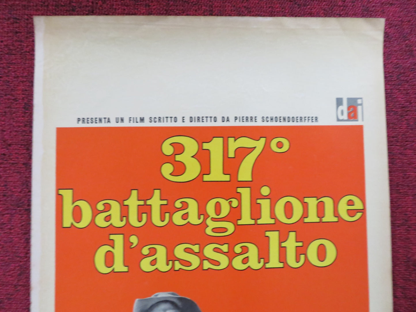 THE 317TH PLATOON ITALIAN LOCANDINA POSTER JACQUES PERRIN BRUNO CREMER 1965