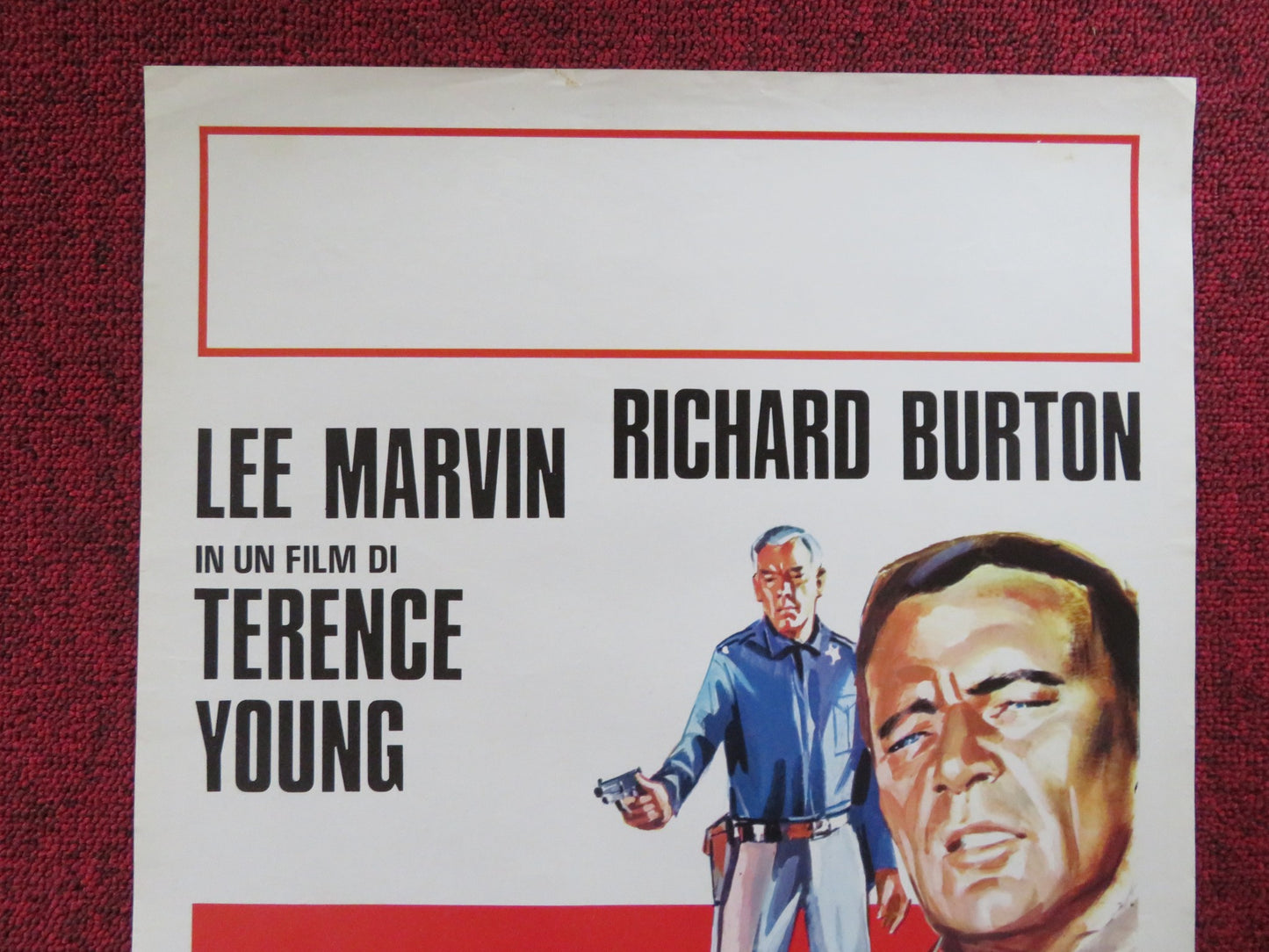 THE KLANSMAN ITALIAN LOCANDINA POSTER LEE MARVIN RICHARD BURTON 1974