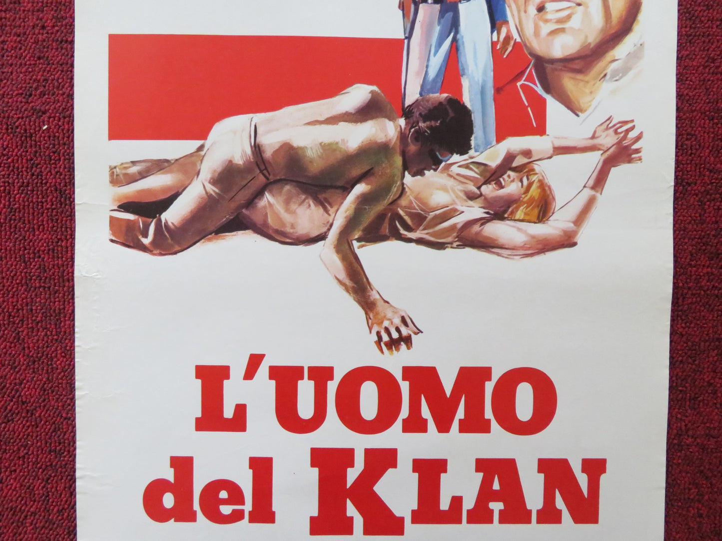 THE KLANSMAN ITALIAN LOCANDINA POSTER LEE MARVIN RICHARD BURTON 1974