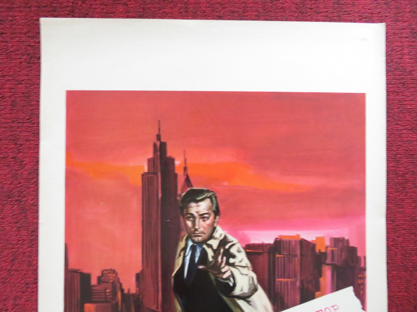 CROSSFIRE ITALIAN LOCANDINA POSTER ROBERT MITCHUM ROBERT RYAN R1966