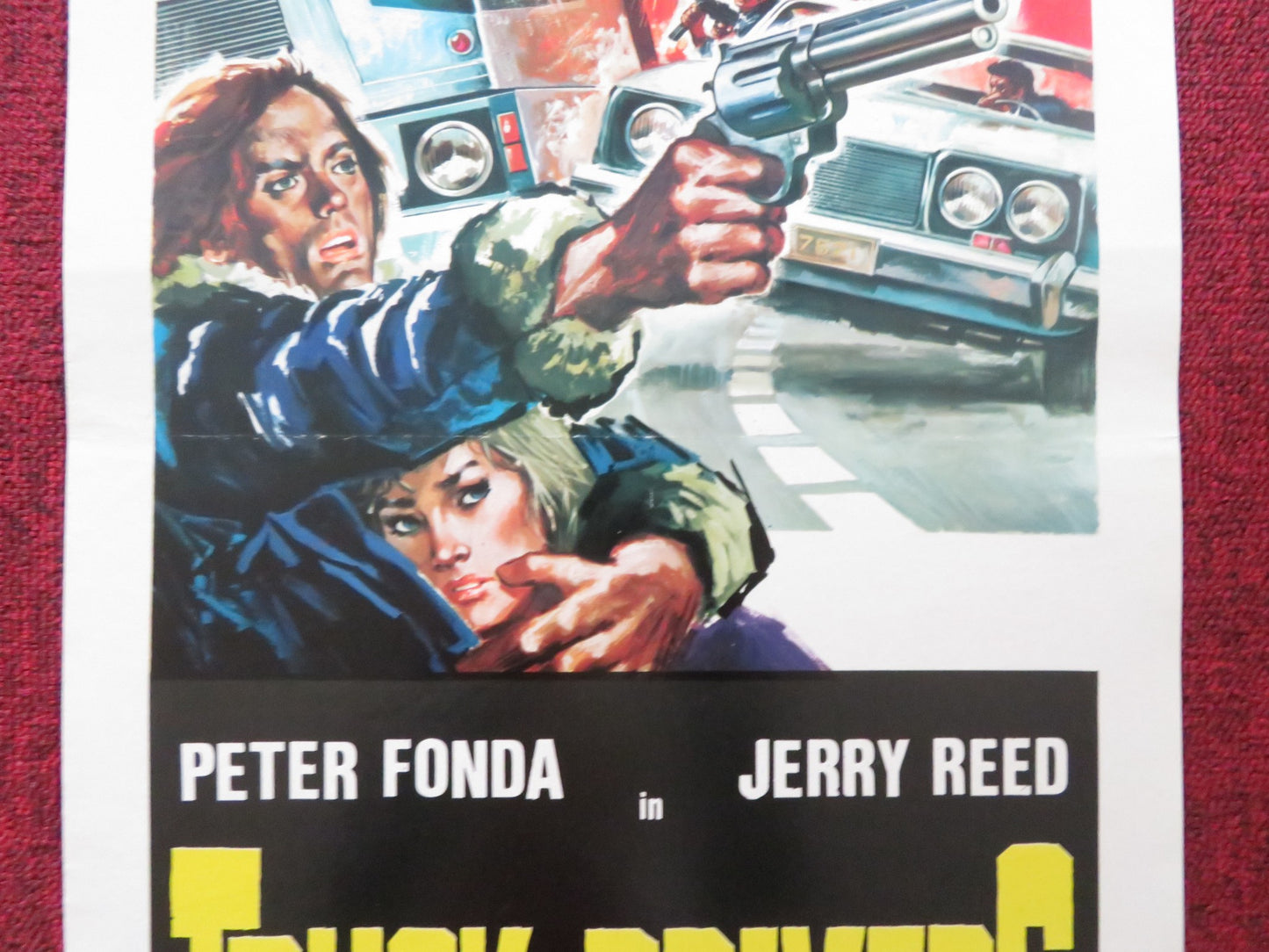 TRUCK DRIVERS ITALIAN LOCANDINA POSTER PETER FONDA JERRY REED 1978