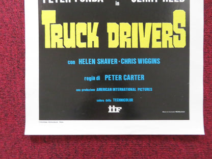 TRUCK DRIVERS ITALIAN LOCANDINA POSTER PETER FONDA JERRY REED 1978