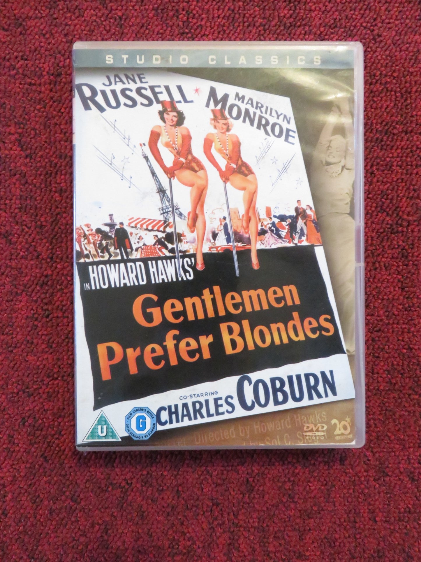 GENTLEMEN PREFER BLONDES (DVD) MARILYN MONROE JANE RUSSELL 1953 REGION 2