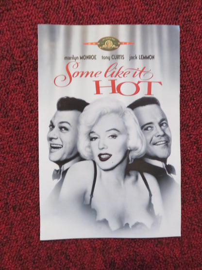 SOME LIKE IT HOT (DVD) MARILYN MONROE JACK LEMMON TONY CURTIS 1959 REGION 2