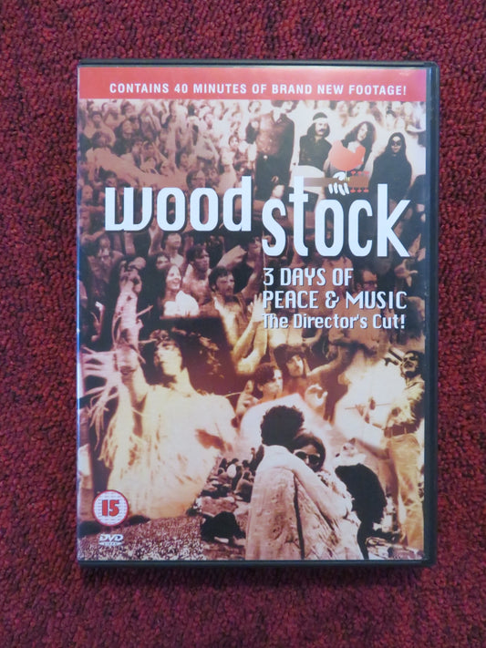 WOODSTOCK - THE DIRECTOR'S CUT (DVD) JOE COCKER THE WHO JOAN BAEZ 1970 REGION 2