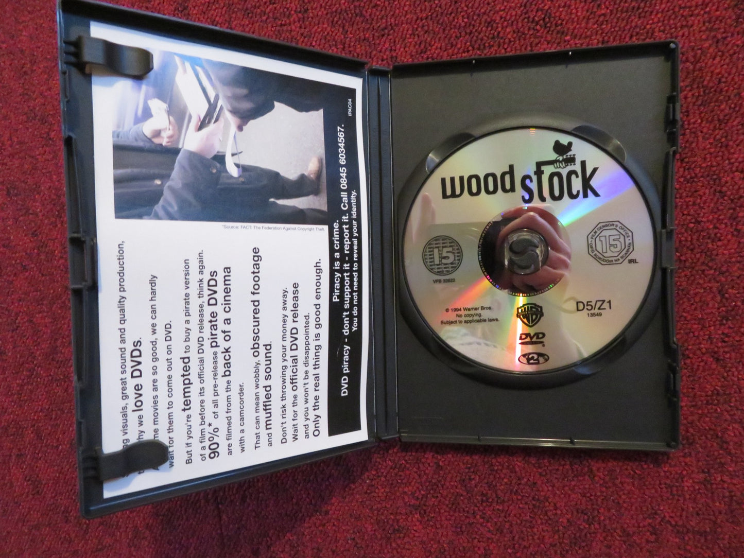 WOODSTOCK - THE DIRECTOR'S CUT (DVD) JOE COCKER THE WHO JOAN BAEZ 1970 REGION 2