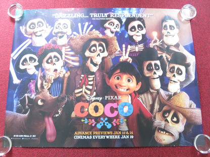 COCO - B UK QUAD ROLLED POSTER DISNEY GAEL GARCIA BERNAL ANTHONY GONZALEZ 2017