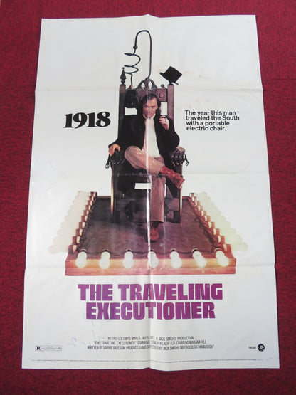 THE TRAVELING EXECUTIONER FOLDED US ONE SHEET POSTER STACY KEACH HILL 1970