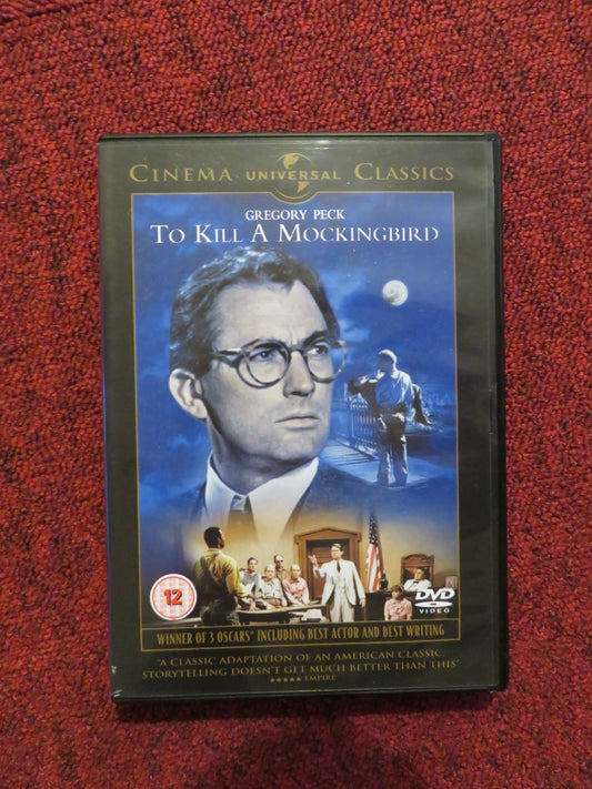 TO KILL A MOCKINGBIRD (DVD) GREGORY PECK ROBERT DUVALL 1962 REGION 2, 4