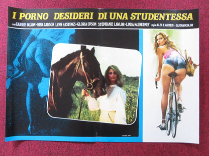 CHERRY HILL HIGH - E ITALIAN FOTOBUSTA POSTER NINA CARSON CARRIE OLSON 1977