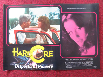 HARDCORE DISPOSTA AL PIACERE / FIONA - B ITALIAN FOTOBUSTA POSTER RICHMOND 1977