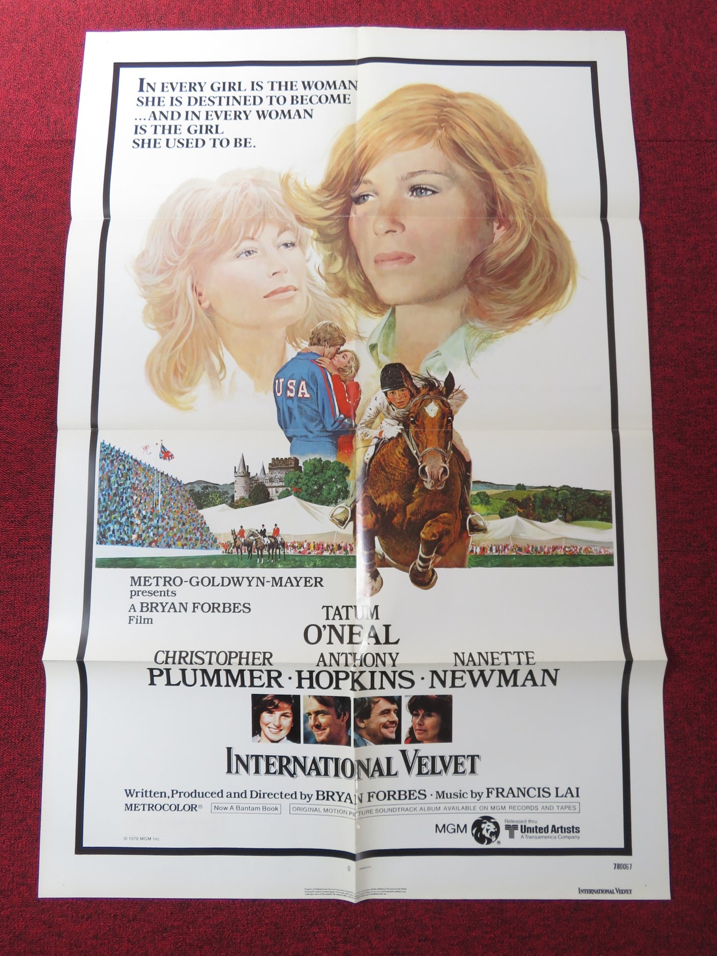 INTERNATIONAL VELVET - C FOLDED US ONE SHEET POSTER TATUM O'NEAL PLUMMER 1978