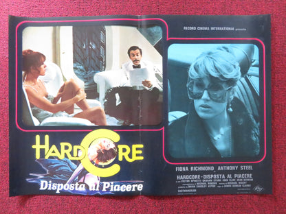 HARDCORE DISPOSTA AL PIACERE / FIONA - E ITALIAN FOTOBUSTA POSTER RICHMOND 1977