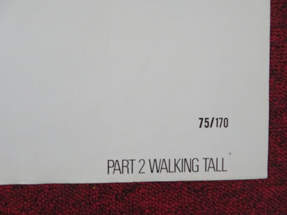 PART 2: WALKING TALL - B FOLDED US ONE SHEET POSTER BO SVENSON BRUCE GLOVER 1975