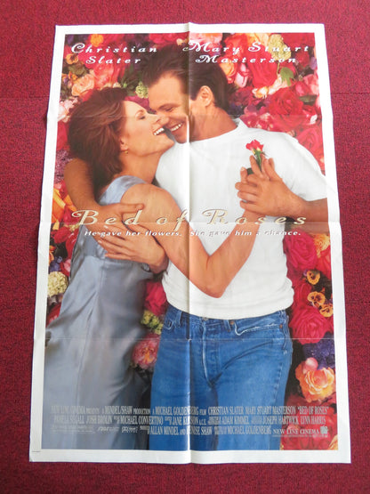 BED OF ROSES FOLDED US ONE SHEET POSTER CHRISTIAN SLATER MARY MASTERSON 1996