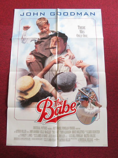 THE BABE FOLDED US ONE SHEET POSTER JOHN GOODMAN KELLY MCGILLIS 1992