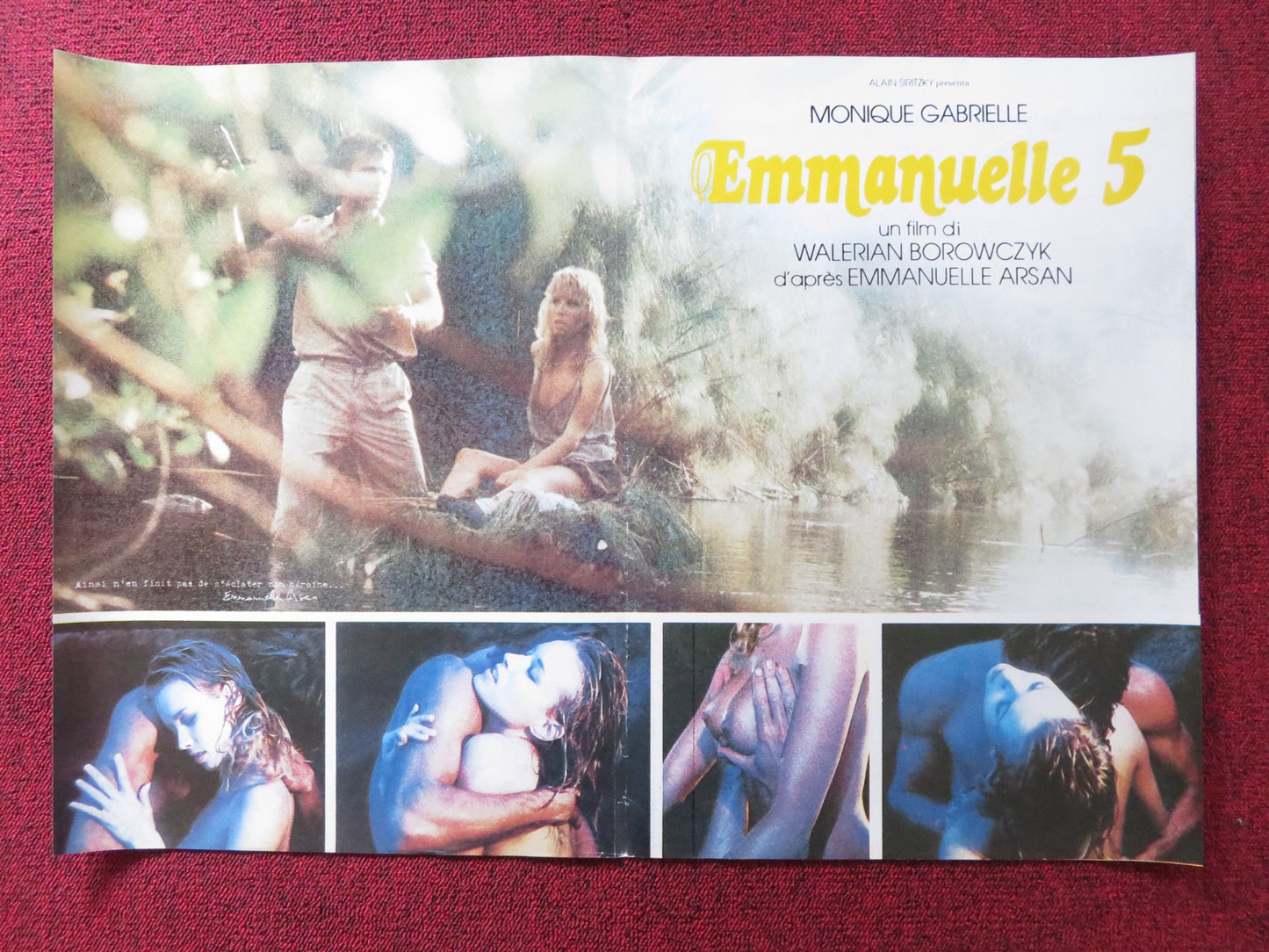 EMMANUELLE 5 - A ITALIAN FOTOBUSTA POSTER MONIQUE GABRIELLE HARDESTER 1987