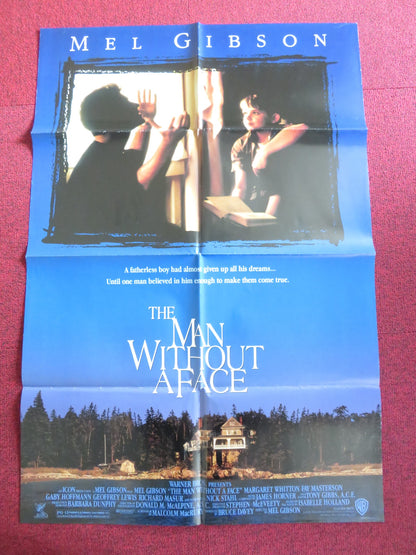 THE MAN WITHOUT A FACE FOLDED US ONE SHEET POSTER MEL GIBSON WHITTON 1993