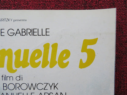 EMMANUELLE 5 - A ITALIAN FOTOBUSTA POSTER MONIQUE GABRIELLE HARDESTER 1987