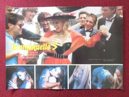 EMMANUELLE 5 - D ITALIAN FOTOBUSTA POSTER MONIQUE GABRIELLE HARDESTER 1987