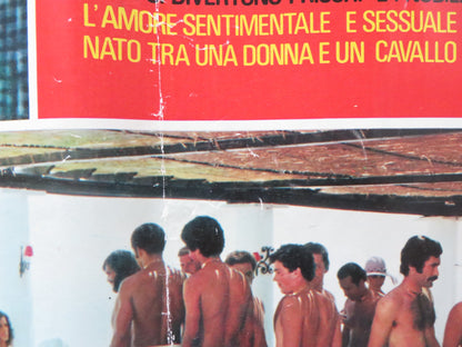 EMANUELLE IN AMERICA - A ITALIAN FOTOBUSTA POSTER JOE D'AMATO LAURA GEMSER 1977