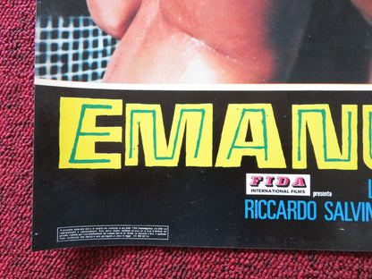 EMANUELLE IN AMERICA - A ITALIAN FOTOBUSTA POSTER JOE D'AMATO LAURA GEMSER 1977