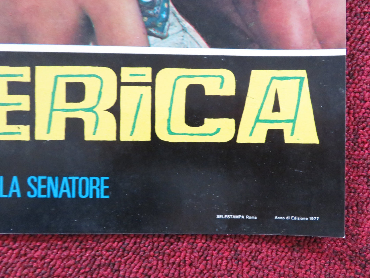 EMANUELLE IN AMERICA - B ITALIAN FOTOBUSTA POSTER JOE D'AMATO LAURA GEMSER 1977