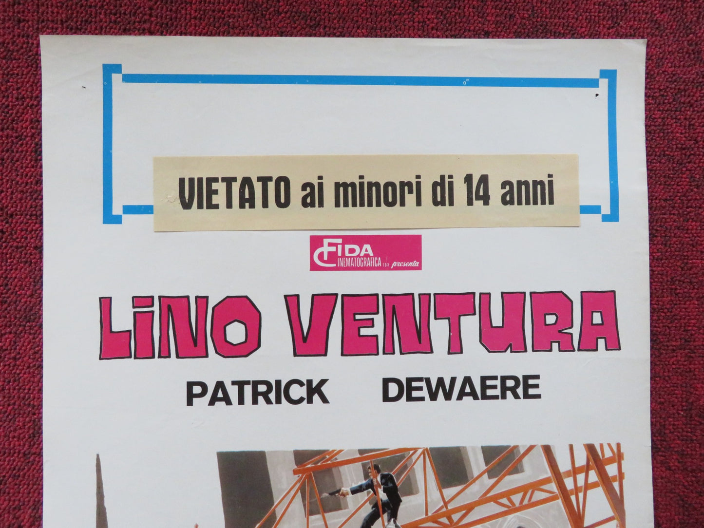 THE FRENCH DETECTIVE ITALIAN LOCANDINA POSTER LINO VENTURA PATRICK DEWAERE 1976