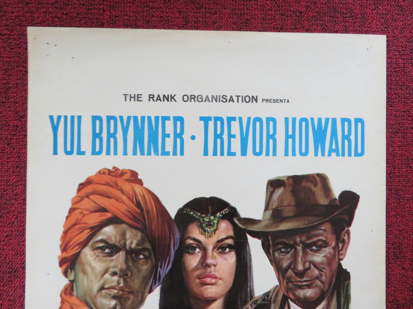 THE LONG DUEL ITALIAN LOCANDINA POSTER YUL BRYNNER TREVOR HOWARD 1967