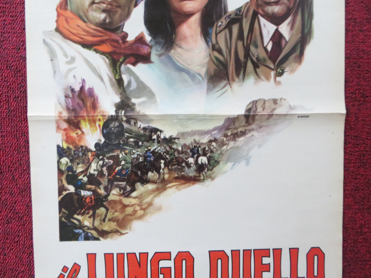 THE LONG DUEL ITALIAN LOCANDINA POSTER YUL BRYNNER TREVOR HOWARD 1967