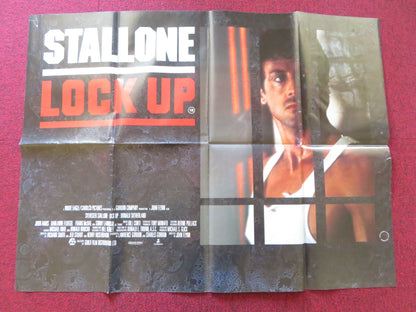 LOCK UP UK QUAD POSTER FOLDED SYLVESTER STALLONE DONALD SUTHERLAND 1989